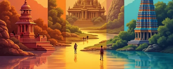 una visita ai templi in India