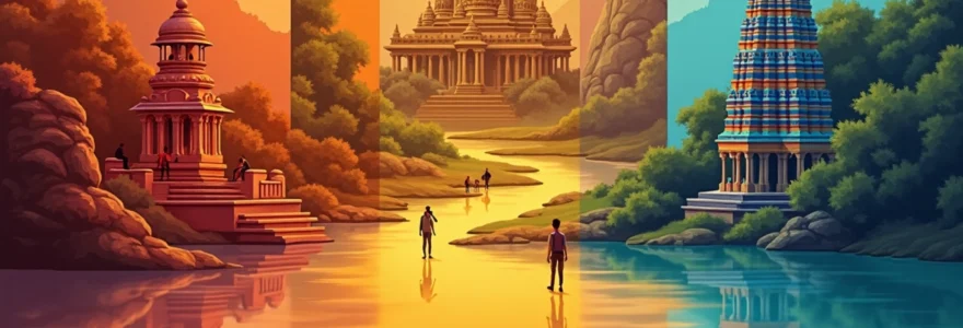 una visita ai templi in India